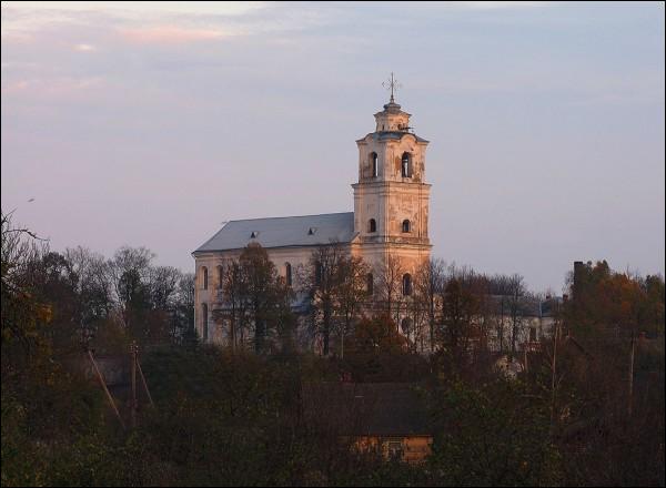 Druja. Catholic church of the Holy Trinity and the Monastery of Bernardine