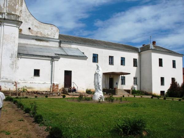 Druja. Catholic church of the Holy Trinity and the Monastery of Bernardine