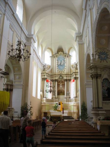 Druja. Catholic church of the Holy Trinity and the Monastery of Bernardine