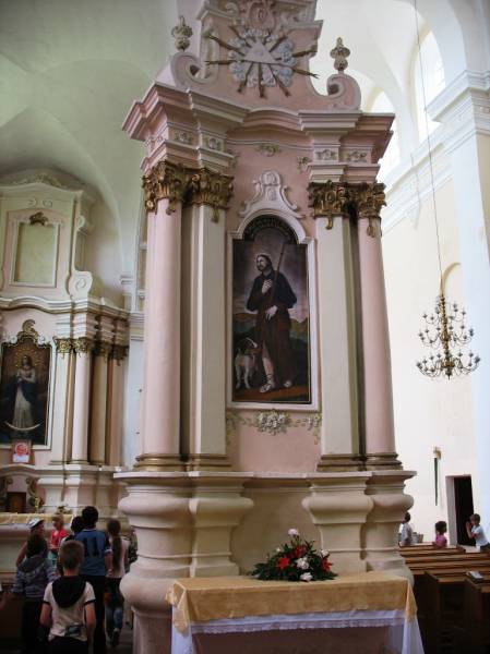 Druja. Catholic church of the Holy Trinity and the Monastery of Bernardine