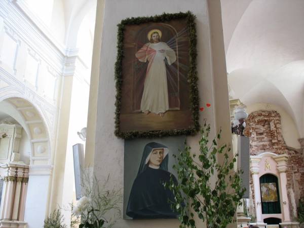 Druja. Catholic church of the Holy Trinity and the Monastery of Bernardine