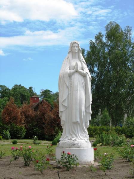 Druja. Catholic church of the Holy Trinity and the Monastery of Bernardine
