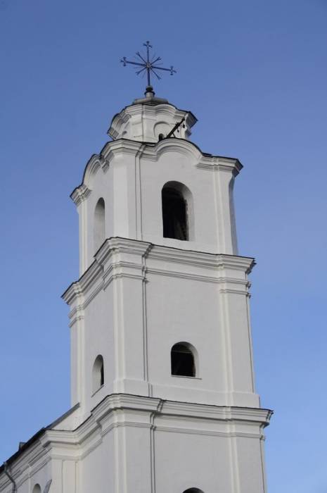 Druja. Catholic church of the Holy Trinity and the Monastery of Bernardine