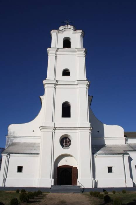 Druja. Catholic church of the Holy Trinity and the Monastery of Bernardine