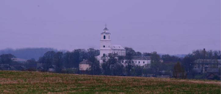 Druja. Catholic church of the Holy Trinity and the Monastery of Bernardine