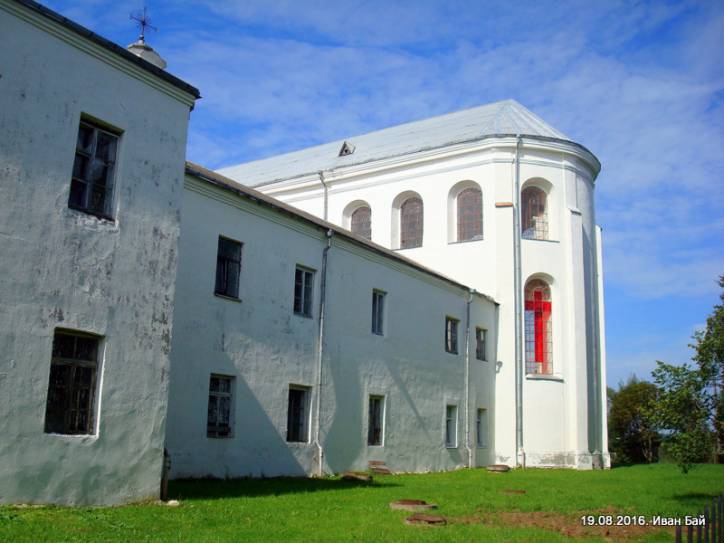 Druja. Catholic church of the Holy Trinity and the Monastery of Bernardine