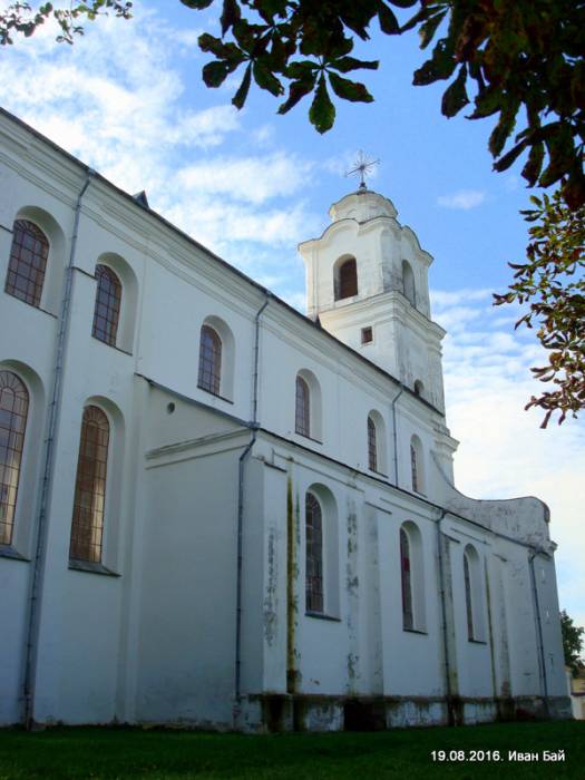 Druja. Catholic church of the Holy Trinity and the Monastery of Bernardine