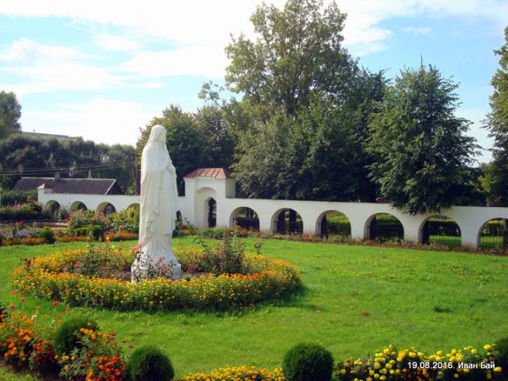 Druja. Catholic church of the Holy Trinity and the Monastery of Bernardine