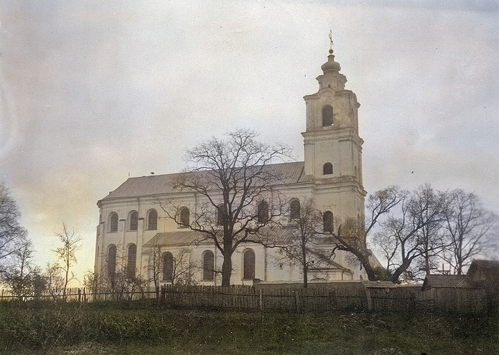 Druja. Catholic church of the Holy Trinity and the Monastery of Bernardine