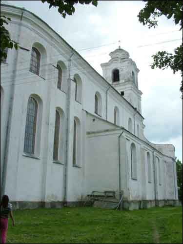 Druja. Catholic church of the Holy Trinity and the Monastery of Bernardine