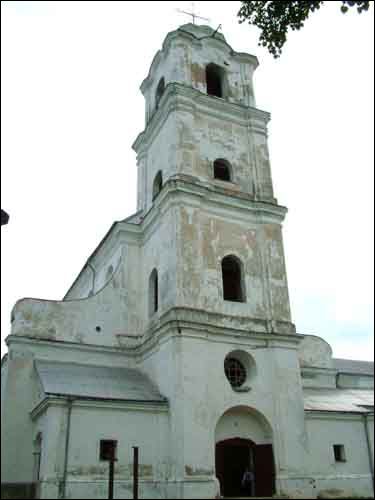 Druja. Catholic church of the Holy Trinity and the Monastery of Bernardine