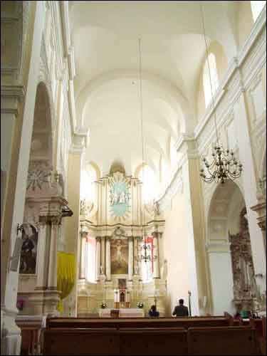 Druja. Catholic church of the Holy Trinity and the Monastery of Bernardine