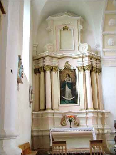 Druja. Catholic church of the Holy Trinity and the Monastery of Bernardine