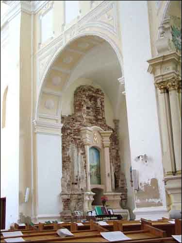 Druja. Catholic church of the Holy Trinity and the Monastery of Bernardine