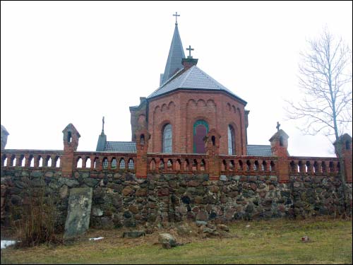 Opsa. Catholic church of St. John the Baptist