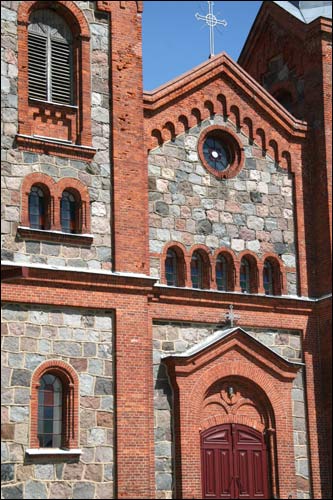  - Касцёл Святой Тройцы. Галоўны фасад. Фрагмент