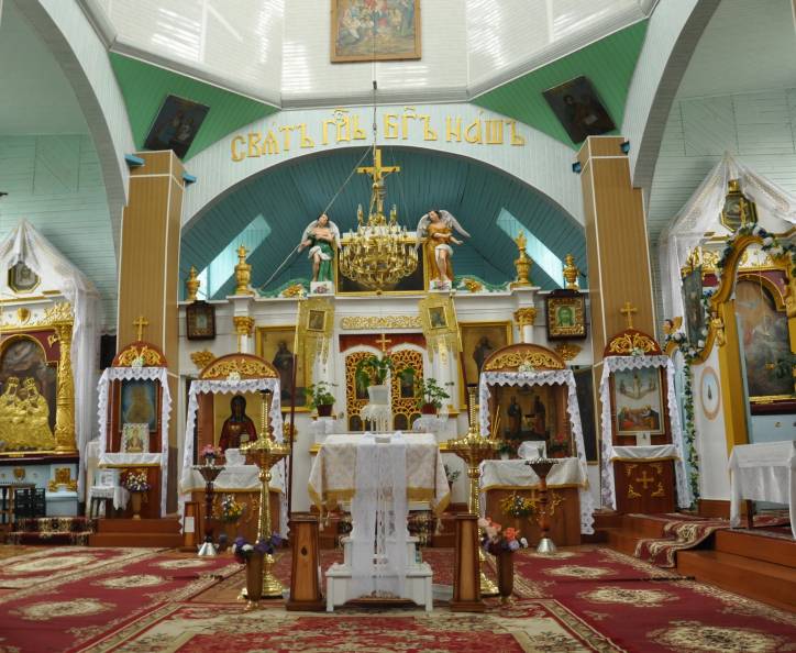 Porplišča. Orthodox church of the Transfiguration