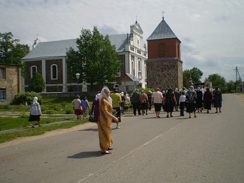 Vaŭkałata. In the village