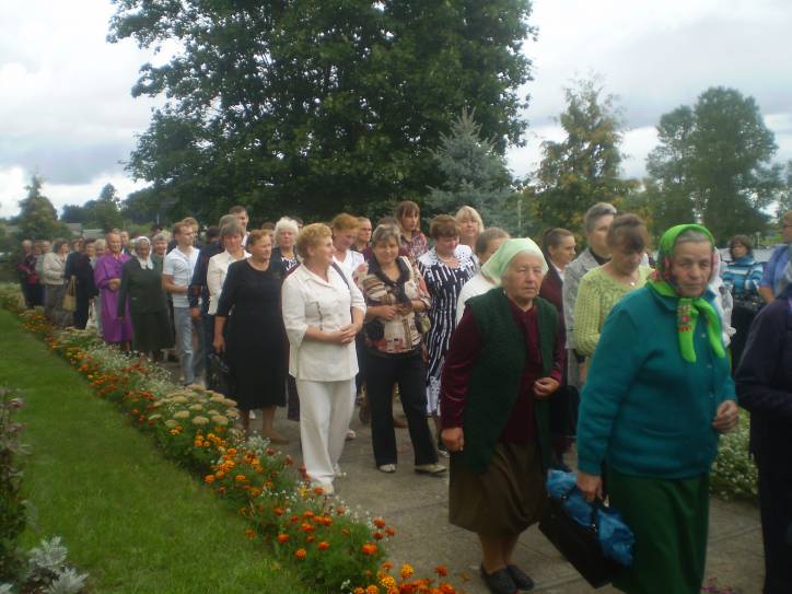 Vaŭkałata. In the village