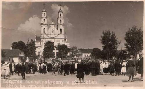 Hłybokaje. Town at the old photos 