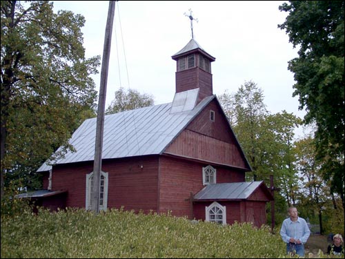 Proškava. Catholic church of St. Jan the Baptist