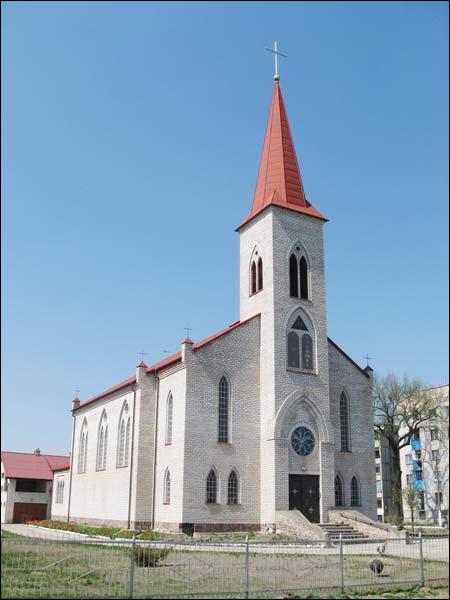  - Town streets . Catholic church of the Annunciation of the Blessed Virgin Mary, 1999