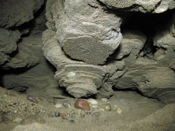 Sachnavičy.  Solutional cave
