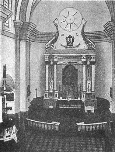 Hubina (Kamień-Hubin). Catholic church (ruins)