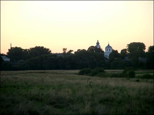  - Landscapes . Early morning in Dzisna town