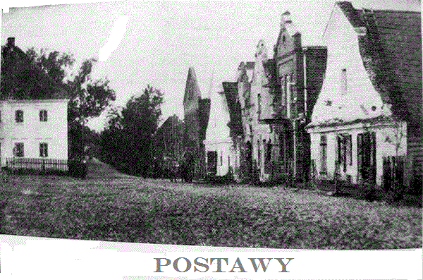 Pastavy.  Market square