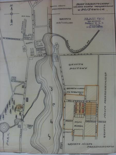 Pastavy. Town at the old photos 