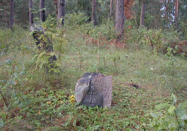 Serenczany.  Kamienne groby