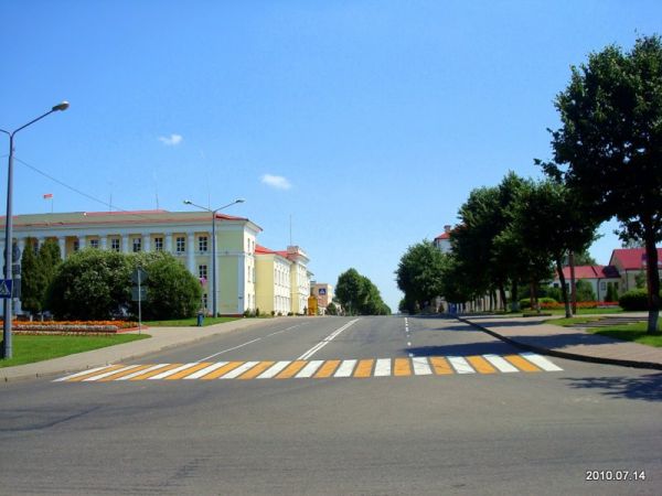 Połack. Town streets 