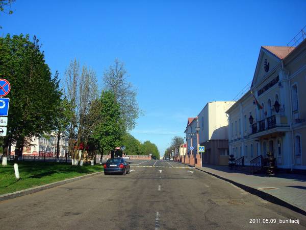 Połack. Town streets 