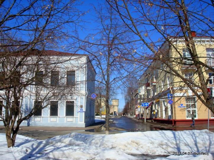 Połack. Town streets 