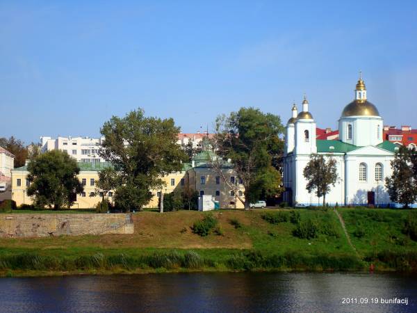 Połack. Orthodox church of the Epiphany and the monastery