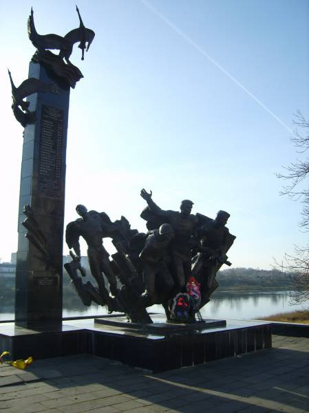 Połack.  Monuments and memorial signs