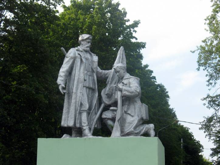 Połack.  Monuments and memorial signs