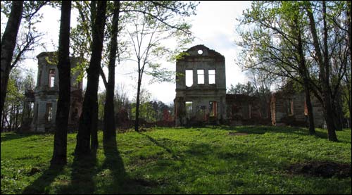  - Сядзібна-паркавы ансамбль Свяцкіх. Руіны сядзібы Сьвяцкіх ў Старай Беліцы