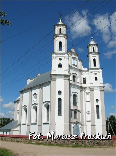 Łužki. Catholic church of St. Michael the Archangel