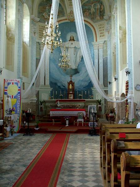 Łužki. Catholic church of St. Michael the Archangel