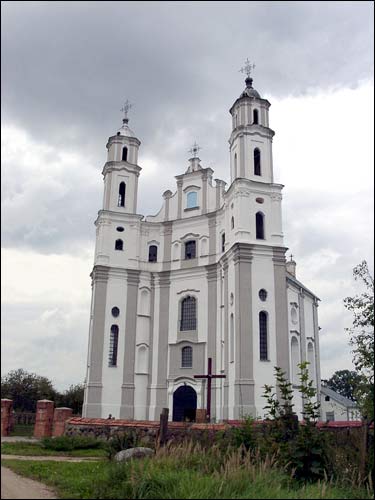 Łužki. Catholic church of St. Michael the Archangel