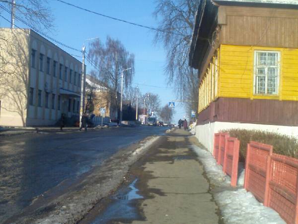 Tałačyn. Town streets 
