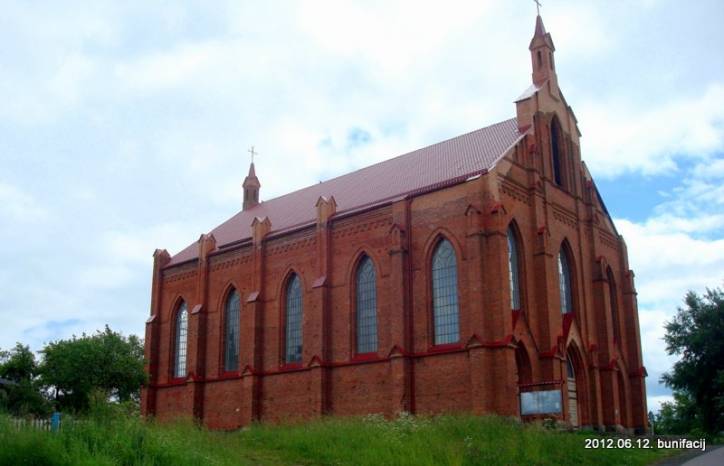 Ušačy. Catholic church of St. Lawrence