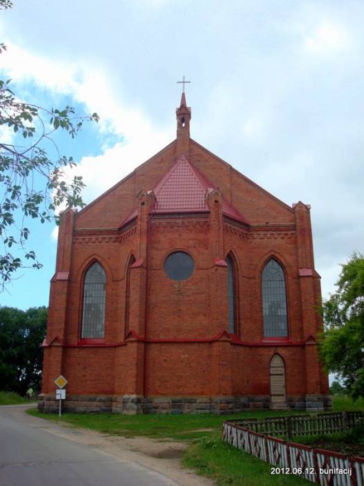 Ušačy. Catholic church of St. Lawrence