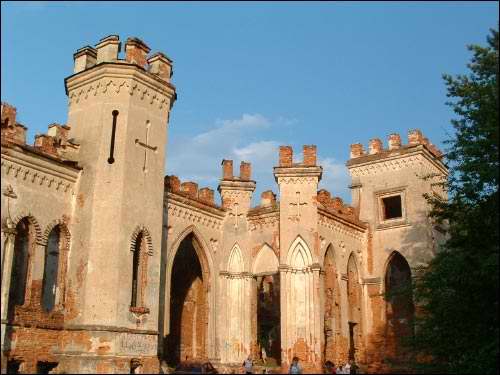  - Палац Пуслоўскіх. Від на ўсходняе крыло з паўдневага боку