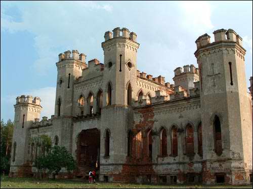 Mereczowszczyzna (Kosów) |  Pałac Pusłowskich. Pałac, widok fasady głównej z północy