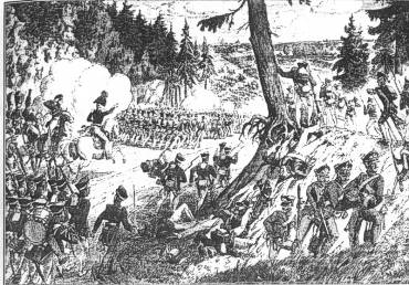 Astroŭna.  Battle near Astroŭna