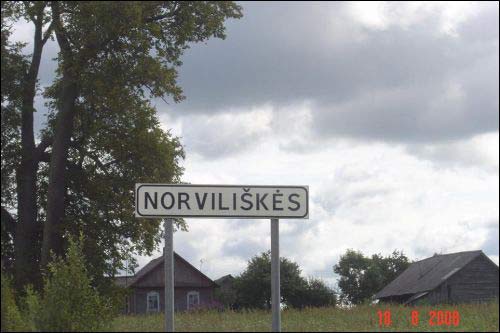 Norviliškės. In the village 