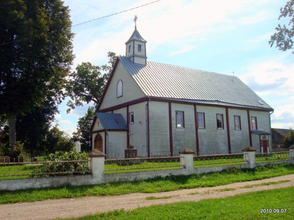 Rūdninkai. Catholic church of the Holy Trinity